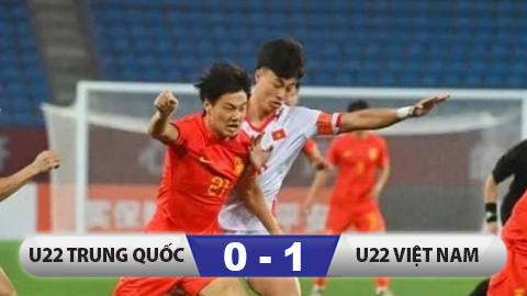 Kết quả U22 Trung Quốc 0-1 U22 Việt Nam: Đòn chí mạng hạ gục chủ nhà