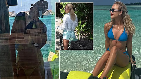 Mỹ nhân tennis Anastasia Potapova mặc bikini gợi cảm, công khai bạn trai đồng nghiệp