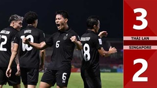 VIDEO bàn thắng Thái Lan vs Singapore: 3-2 (Giao hữu Quốc tế 2025)