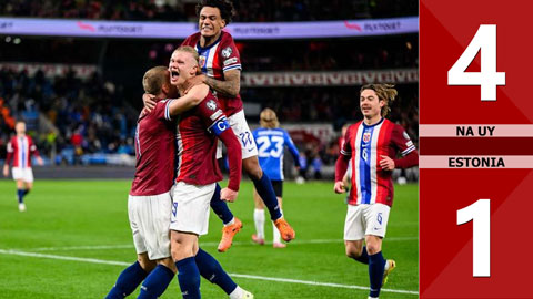 VIDEO bàn thắng Na Uy vs Estonia: 4-1 (Vòng loại World Cup 2026)