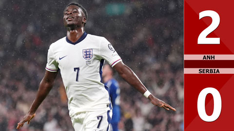 VIDEO bàn thắng Anh vs Serbia: 2-0 (Vòng loại World Cup 2026)