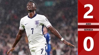 VIDEO bàn thắng Anh vs Serbia: 2-0 (Vòng loại World Cup 2026)