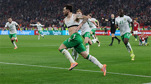 2 cầu thủ CH Ireland 'méo mặt' khi đội nhà có suất dự play-off dự World Cup