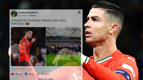 Cristiano Ronaldo có động thái mới sau khi Bồ Đào Nha giành vé dự World Cup