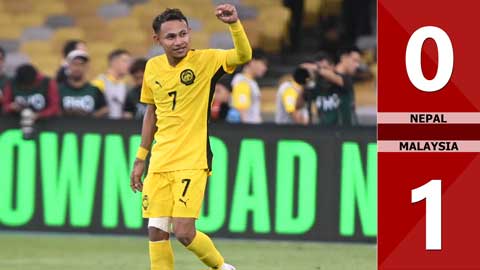 VIDEO bàn thắng Nepal vs Malaysia: 0-1 (Vòng loại Asian Cup 2027)