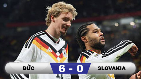 Kết quả Đức 6-0 Slovakia: 'Cỗ xe tăng' vượt qua vòng loại World Cup 2026