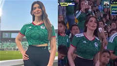 Nụ cười hớp hồn của người đẹp làm lu mờ kết quả trận Mexico vs Uruguay