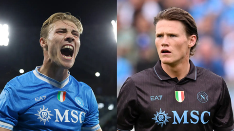 Scott McTominay & Rasmus Hojlund khiến Antonio Conte sướng rơn