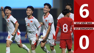 VIDEO bàn thắng U17 Việt Nam vs U17 Singapore: 6-0 (Vòng loại U17 châu Á 2026)