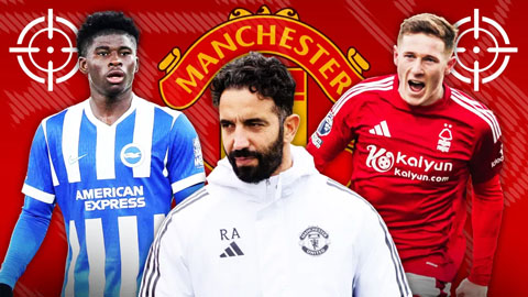 Amorim chốt 3 mục tiêu chuyển nhượng để 'đại tu tuyến giữa' MU