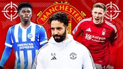 Amorim chốt 3 mục tiêu chuyển nhượng để 'đại tu tuyến giữa' MU