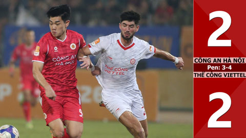 VIDEO bàn thắng Công an Hà Nội vs Thể Công Viettel: 2-2, pen: 3-4 (Vòng 1/8 Cúp Quốc gia 2025/16)