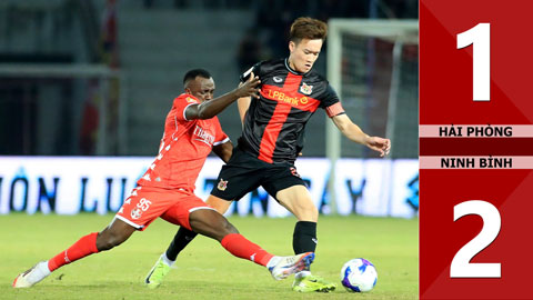 VIDEO bàn thắng Hải Phòng vs Ninh Bình: 1-2 (Vòng 1/8 Cúp Quốc gia 2025/16)