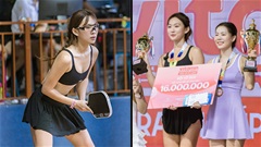 Hotgirl vén váy được khen trình cao pickleball, nhan sắc ngày càng thăng hạng