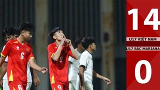 VIDEO bàn thắng U17 Việt Nam vs U17 Quần đảo Bắc Mariana: 14-0 (Vòng loại U17 châu Á 2026)