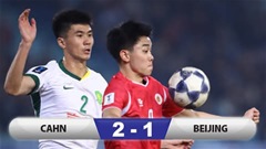 Kết quả CLB Công an Hà Nội 2-1 Beijing Guoan: Thắng ngược, vào vòng 1/8