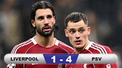 Kết quả Liverpool 1-4 PSV: Tan nát Anfield