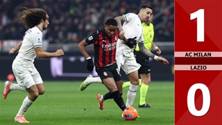 VIDEO bàn thắng AC Milan vs Lazio: 1-0 (Vòng 13 Serie A 2025/26)