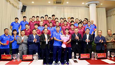 LĐBĐ Việt Nam gặp mặt các đội tuyển bóng đá Việt Nam dự SEA Games 33