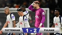 Kết quả Tottenham 1-2 Fulham: 'Gà trống' rơi tự do