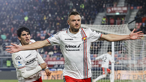 Jamie Vardy, lão tướng 38 tuổi và đêm hồi sinh tại Dall’Ara