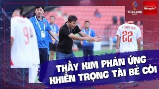 Thầy Kim phản ứng, trọng tài bẻ còi công nhận bàn thắng của Việt Nam