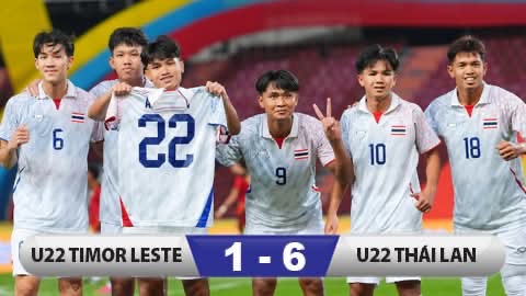 U22 Timor Leste 1-6 U22 Thái Lan: Chủ nhà thị uy sức mạnh