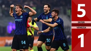 VIDEO bàn thắng Inter vs Venezia: 5-1 (Vòng 1/8 Coppa Italia 2025/26)
