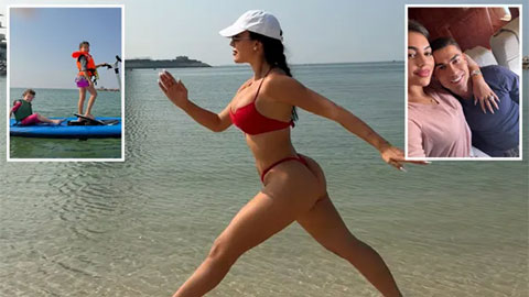 Georgina Rodriguez gây choáng với bikini, fan khen Ronaldo 'quá may mắn'