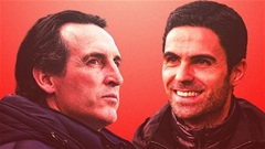 Emery mãi mãi phải ngước nhìn Arteta