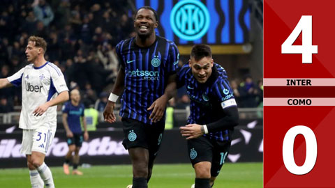 VIDEO bàn thắng Inter vs Como: 4-0 (Vòng 14 Serie A 2025/26)