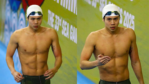 Em trai Ánh Viên gây sốt SEA Games 33 với thân hình vạm vỡ như nam thần