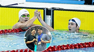 Làm nên kỳ tích, em trai Ánh Viên phá kỷ lục SEA Games