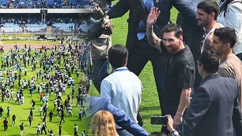 VIDEO Messi xuất hiện khiến cầu trường Ấn Độ hỗn loạn