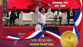 VIDEO Mỹ Tâm "xứ Nghệ" đánh cho Thái Lan “tâm phục, khẩu phục”, giành HCV SEA Games cho Karatedo Việt
