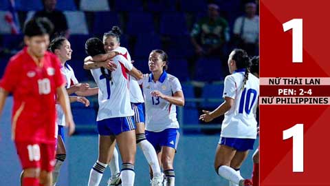 VIDEO bàn thắng Nữ Thái Lan vs Nữ Philippines: 1-1, pen: 2-4 (Bán kết bóng đá nữ SEA Games 33)