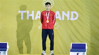 VIDEO Thanh Bảo xứng danh 'ông hoàng bơi ếch' của SEA Games