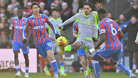 Trực tiếp Crystal Palace 0-0 Man City: Bóng trúng xà ngang Man City