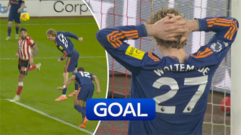 Nick Woltemade có pha phản lưới khó tin ở trận Sunderland vs Newcastle