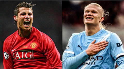 Erling Haaland vượt kỷ lục ghi bàn của Ronaldo