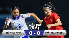 Kết quả ĐT nữ Việt Nam 0-0 (pen 5-6) ĐT nữ Philippines: Thất bại nghiệt ngã vì trọng tài