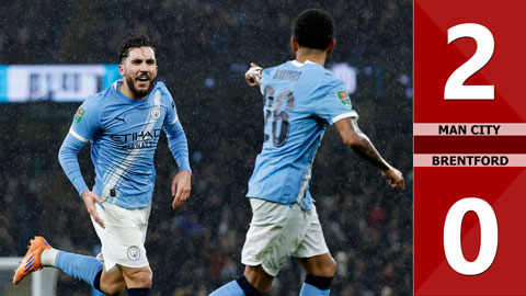 VIDEO bàn thắng Man City vs Brentford: 2-0 (Tứ kết cúp Liên đoàn Anh 2025/26)