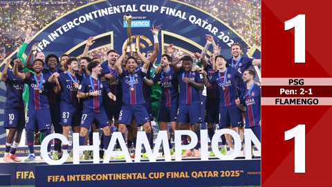 VIDEO bàn thắng PSG vs Flamengo: 1-1, pen: 2-1 (Cúp Liên lục địa 2025)
