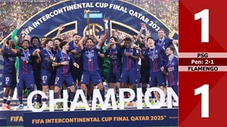VIDEO bàn thắng PSG vs Flamengo: 1-1, pen: 2-1 (Cúp Liên lục địa 2025)