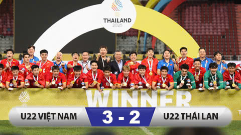 Kết quả U22 Thái Lan 2-3 U22 Việt Nam: Cuộc ngược dòng kì vỹ