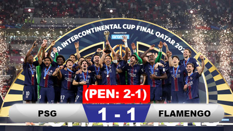 Kết quả PSG 1-1 Flamengo (pen 2-1): PSG giành Cúp Liên lục địa