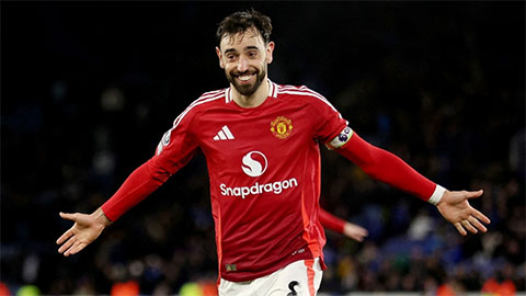 Số phút thi đấu của Bruno Fernandes kém xa một cầu thủ Palmeiras 