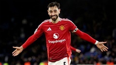 Số phút thi đấu của Bruno Fernandes kém xa một cầu thủ Palmeiras