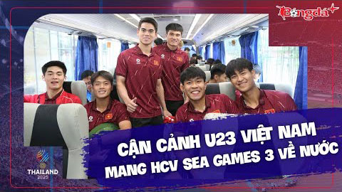 Cận cảnh U22 Việt Nam mang HCV SEA Games 33 về nước