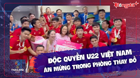 Độc quyền: Vào phòng thay đồ của U22 Việt Nam ăn mừng huy chương vàng